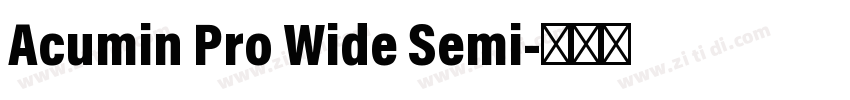 Acumin Pro Wide Semi字体转换